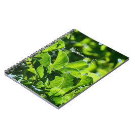 Cuaderno Hermosa primavera, hojas verdes de verano. Añadir 