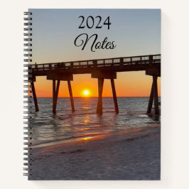 Cuaderno Hermosa puesta De Sol En El Bloc De Notas De Espir