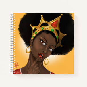 Cuaderno Hermosa Reina Negra