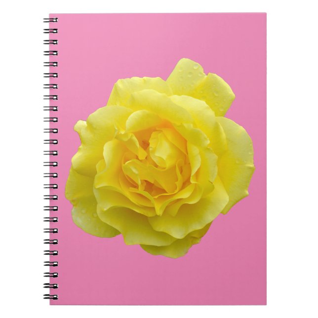 Cuaderno Hermosa rosa amarilla (Frente)