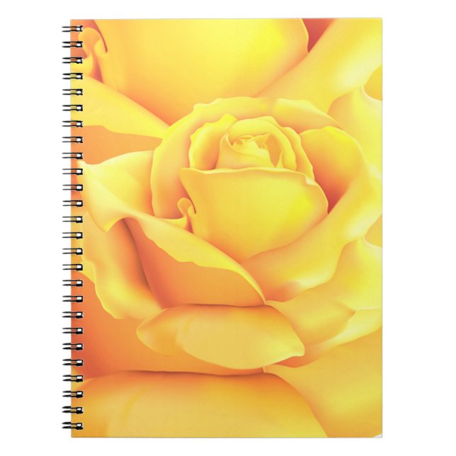 Cuaderno Hermosa rosa amarilla (Frente)