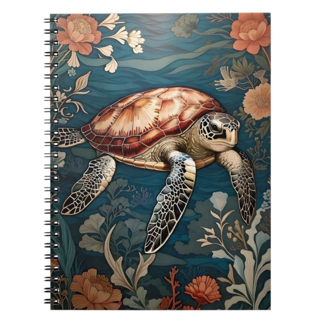 Cuaderno Hermosa tortuga submarina (Frente)