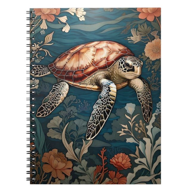 Cuaderno Hermosa tortuga submarina (Frente)