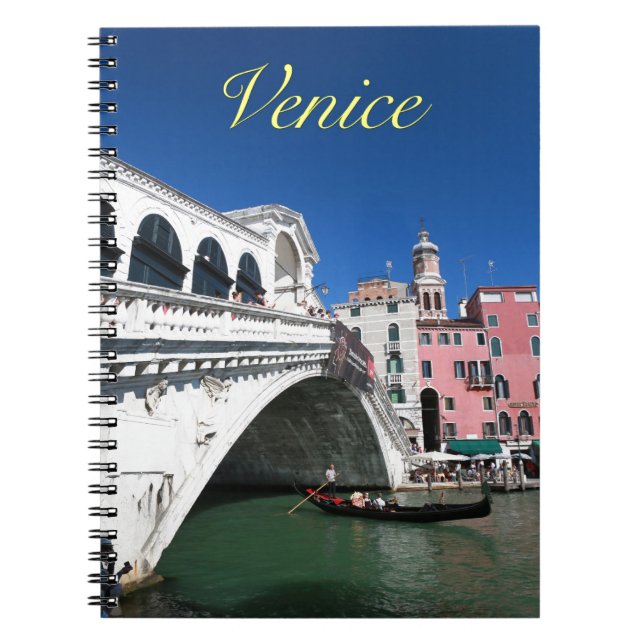 Cuaderno Hermosa Venecia, puente Rialto (Frente)