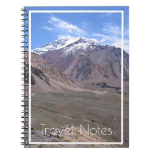 Cuaderno Hermosa vista del Parque Nacional Aconcagua, Argen