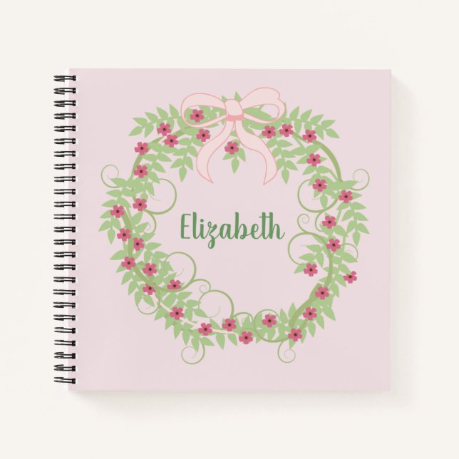 Cuaderno Hermosa Wreath Floral (Anverso)