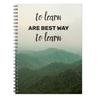 Cuaderno Hermosas citas de viaje Portátil de fotos espirale