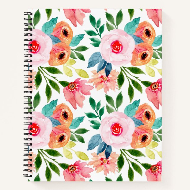 Cuaderno Hermosas flores acuáticas (Anverso)