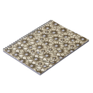 Cuaderno Hermosas flores de diamantes