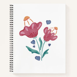 Cuaderno Hermosas flores psicodélicas