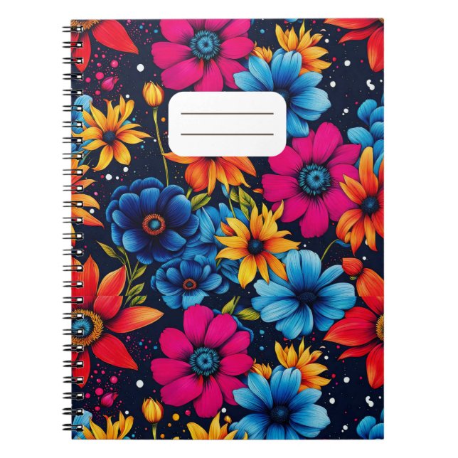 Cuaderno Hermosas flores y Rosas (Frente)