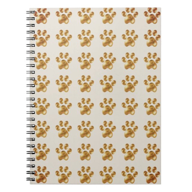 Cuaderno Hermosas patas doradas marrones (Frente)