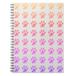 Cuaderno Hermosas patas pastel multicolores