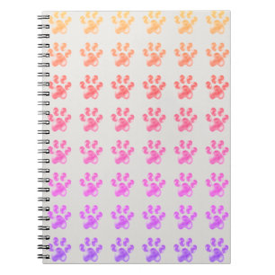 Cuaderno Hermosas patas pastel multicolores