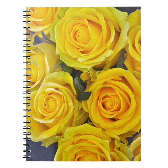 Cuaderno Hermosas rosas amarillas (Frente)