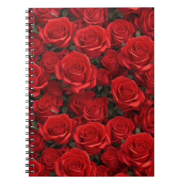 Cuaderno Hermosas rosas rojas (Frente)