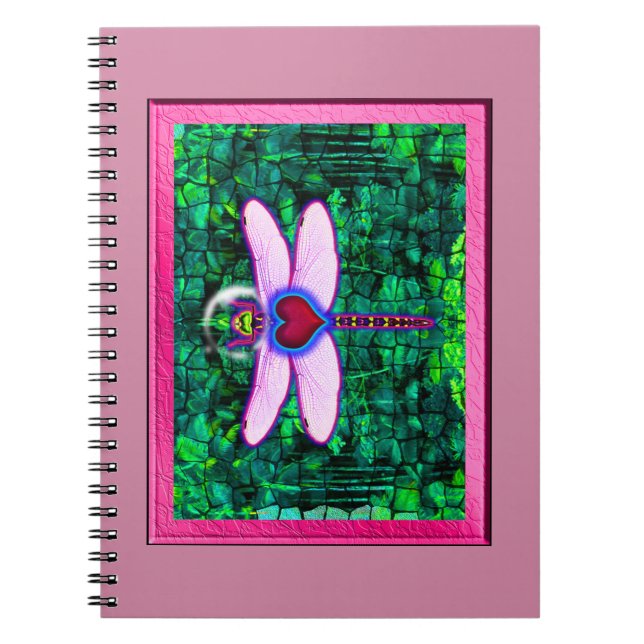 Cuaderno Hermoso arco enmarcado de "langosta enmarcada" (Frente)