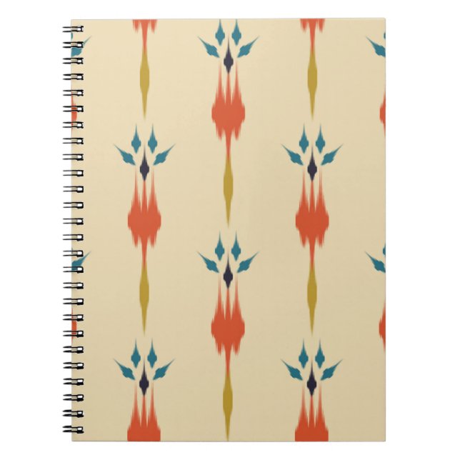 Cuaderno Hermoso arte de ikat abstracto étnico. Kasur sin f (Frente)