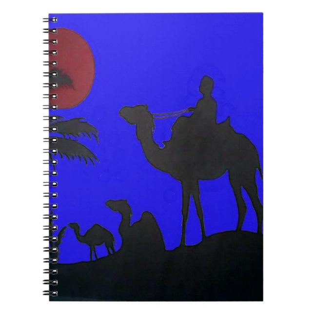 Cuaderno Hermoso asombroso Camello Sunset Safari Art Print (Frente)