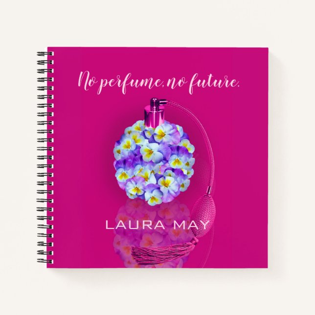 Cuaderno Hermoso Atomizador Pansy (Anverso)