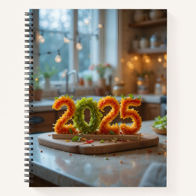 Cuaderno Hermoso bloc de notas de ensalada para la universi (Anverso)