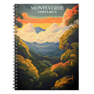 Cuaderno Hermoso bosque nuboso Monteverde Costa Rica