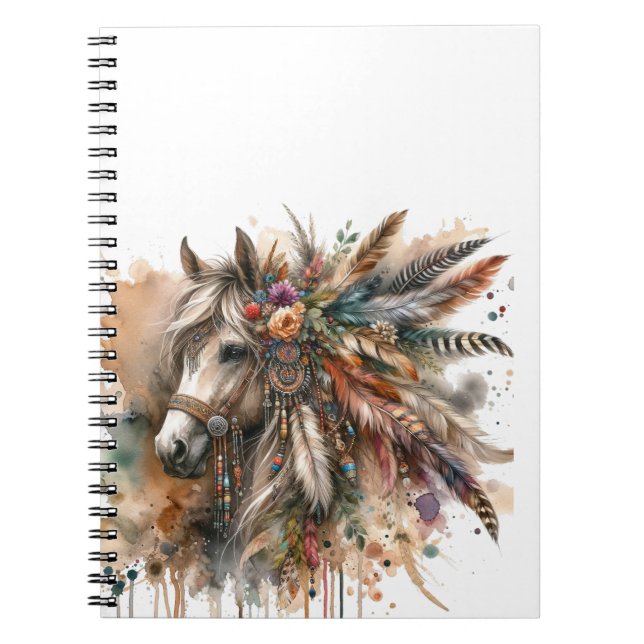 Cuaderno Hermoso Caballo Boho (Frente)