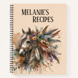 Cuaderno Hermoso Caballo Boho