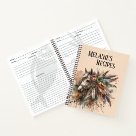 Cuaderno Hermoso Caballo Boho