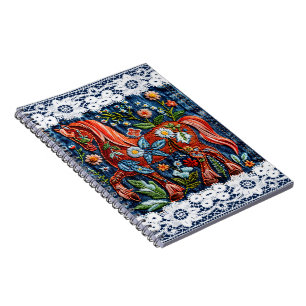 Cuaderno Hermoso Caballo Bordado