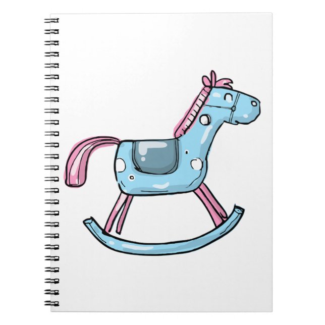 Cuaderno Hermoso caballo mecedor (Frente)