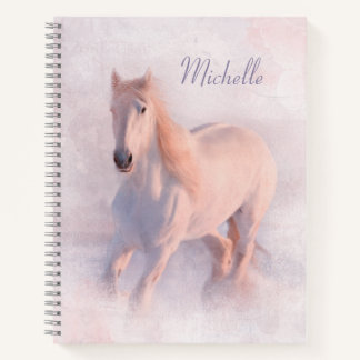 Cuaderno Hermoso caballo Pastel