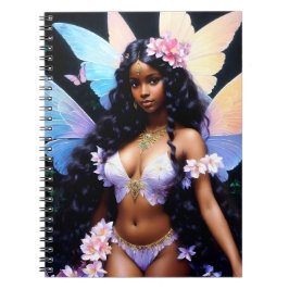 Cuaderno Hermoso Chica de hadas negras
