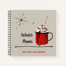 Cuaderno Hermoso chocolate caliente y pan de jengibre