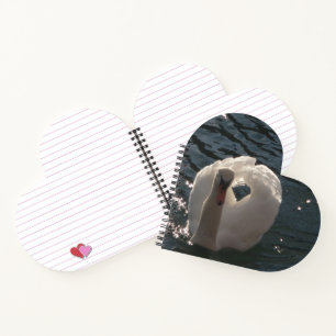 Cuaderno Hermoso cisne blanco