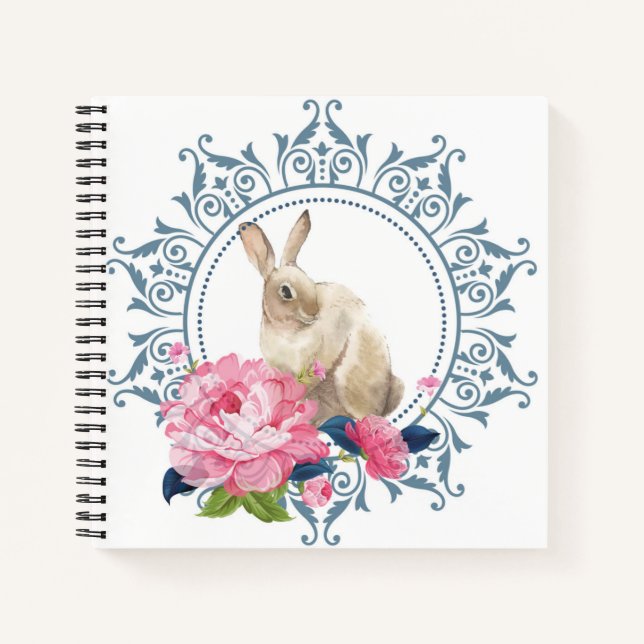Cuaderno Hermoso Conejo de Pascua (Anverso)