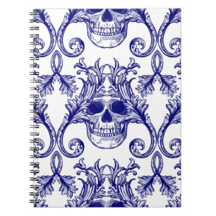 Cuaderno Hermoso damasco bohemio sin costuras. Baroq