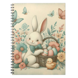 Cuaderno Hermoso de Pascua y pollo
