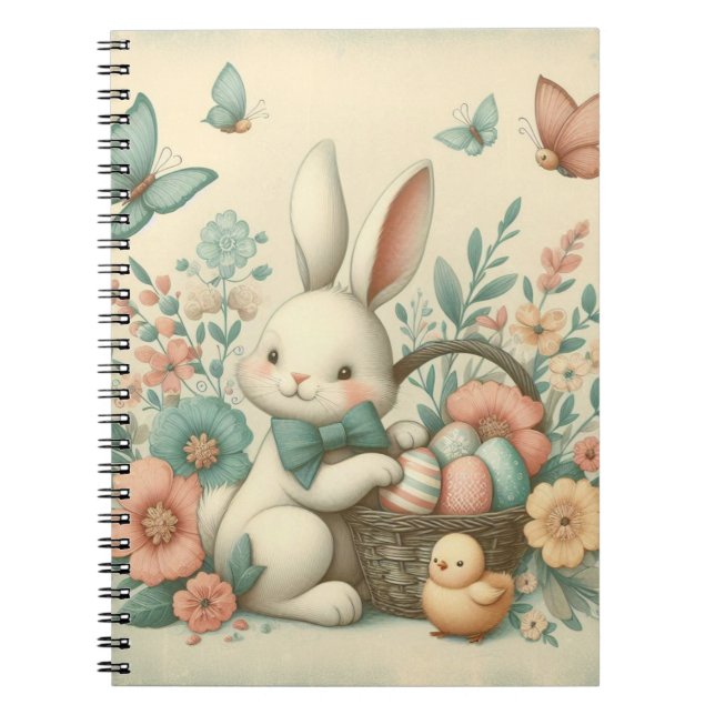 Cuaderno Hermoso de Pascua y pollo (Frente)