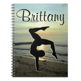 CUADERNO HERMOSO DIARIO DE GIMNASTICA PERSONALIZADO SUNRISE