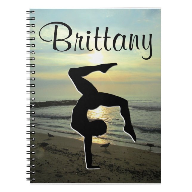 CUADERNO HERMOSO DIARIO DE GIMNASTICA PERSONALIZADO SUNRISE (Frente)