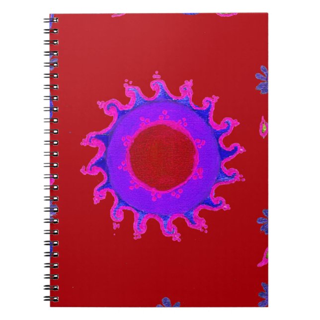 Cuaderno Hermoso diseño de arte indio de Mehndi (Frente)