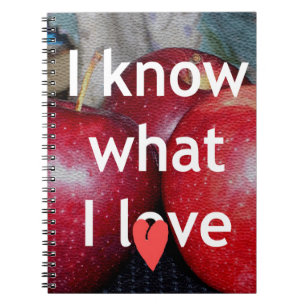 Cuaderno Hermoso diseño de citas de texto de Apple