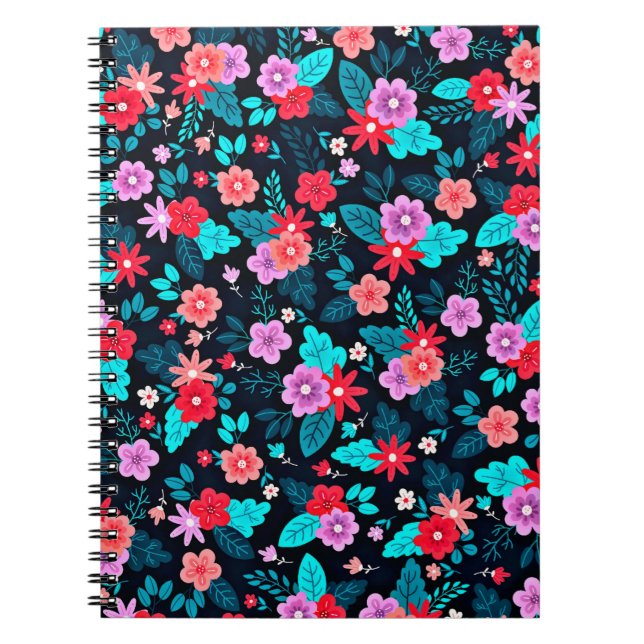 Cuaderno Hermoso Ditsy Floral Background-56676 (Frente)