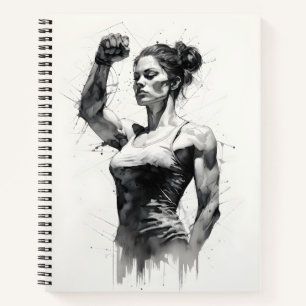 Cuaderno Hermoso Esbozo De Mujer De Constructora De Cuerpos