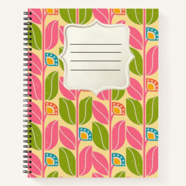 Cuaderno Hermoso estilo retro (Anverso)