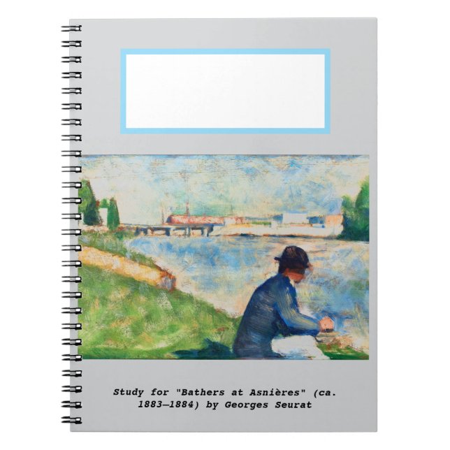 Cuaderno Hermoso estudio educativo de Georges Seurat (Frente)