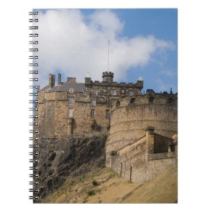 Cuaderno Hermoso famoso gigante Castillo de Edimburgo en