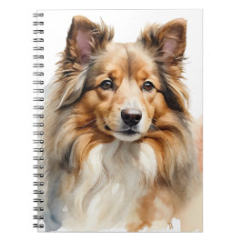 CUADERNO HERMOSO FLUFFY SHETLAND SHEEPDOG PERRO