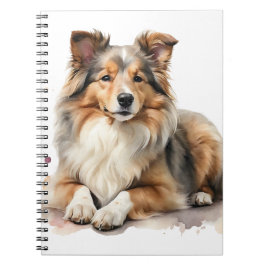 CUADERNO HERMOSO FLUFFY SHETLAND SHEEPDOG PERRO